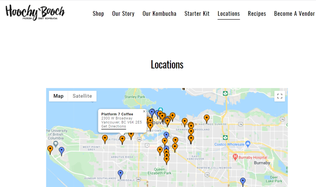 Suppliers sell using multiple locations. Earn backlinks by being included on the map or list.